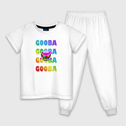 Пижама хлопковая детская GOOBA - 6ix9ine, цвет: белый