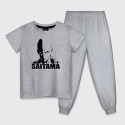 Пижама хлопковая детская Saitama, цвет: меланж