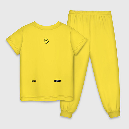 Детская пижама Stationary Run / Желтый – фото 2