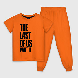 Пижама хлопковая детская The Last Of Us PART 2, цвет: оранжевый