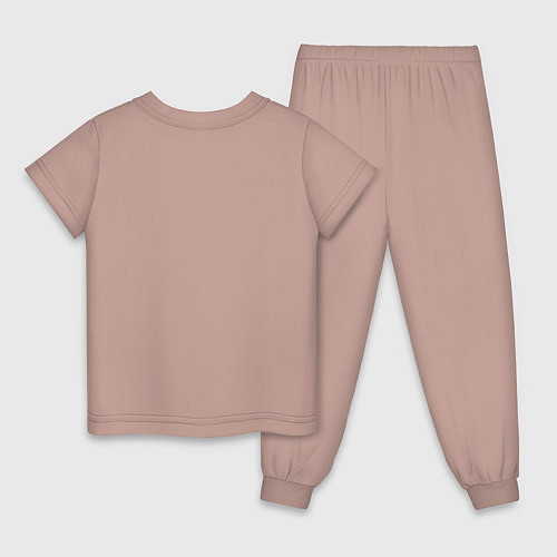 Детская пижама Поднятие уровня в одиночку / Пыльно-розовый – фото 2