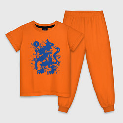 Пижама хлопковая детская Chelsea FC, цвет: оранжевый