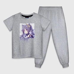 Пижама хлопковая детская Genshin Impact, цвет: меланж