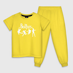 Пижама хлопковая детская The Beatles, цвет: желтый