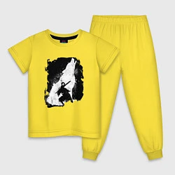 Пижама хлопковая детская DARK SOULS ТЁМНЫЕ ДУШИ, цвет: желтый
