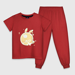 Пижама хлопковая детская Дух путешественника, цвет: красный