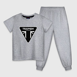 Пижама хлопковая детская Triumph Мото Лого Z, цвет: меланж