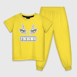 Пижама хлопковая детская Сенку Доктор Стоун Химия, цвет: желтый