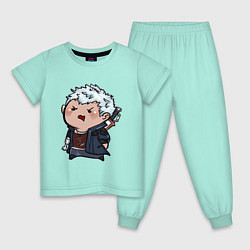 Пижама хлопковая детская Baby Nero, цвет: мятный