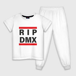 Пижама хлопковая детская RIP DMX, цвет: белый