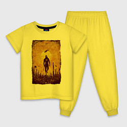 Пижама хлопковая детская FREEMAN HALF-LIFE 2 Z, цвет: желтый