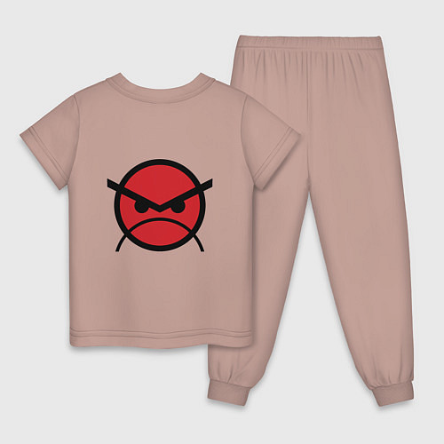 Детская пижама Всегда злой Angry Marines / Пыльно-розовый – фото 2