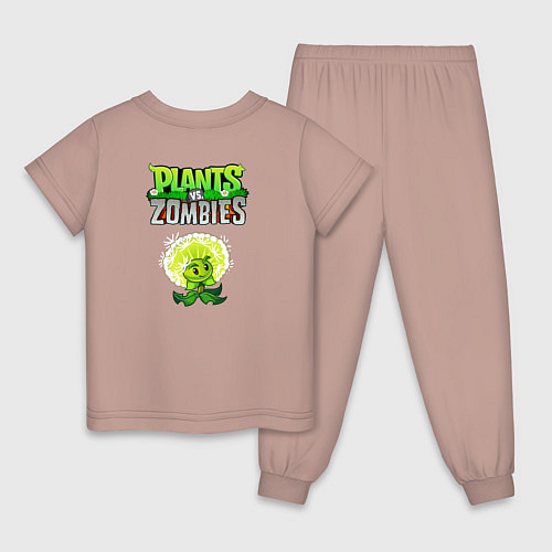 Детская пижама Rab Zombie / Пыльно-розовый – фото 2