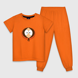 Пижама хлопковая детская Кенни Маккормик, цвет: оранжевый