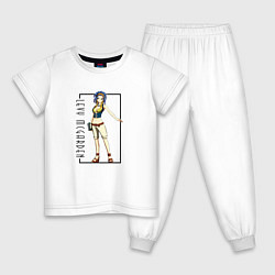 Пижама хлопковая детская Леви МакГарден Хвост феи, цвет: белый