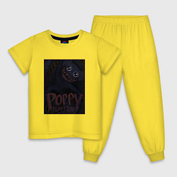 Пижама хлопковая детская Poster Poppy Playtime, цвет: желтый