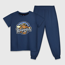 Пижама хлопковая детская Midland Rockhounds - baseball team, цвет: тёмно-синий