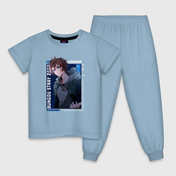 Пижама хлопковая детская Чуя Накахара Chuuya Nakahara , Великий из бродячих, цвет: мягкое небо