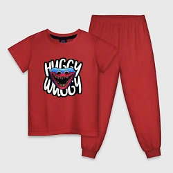 Пижама хлопковая детская Хаги Ваги 088, цвет: красный