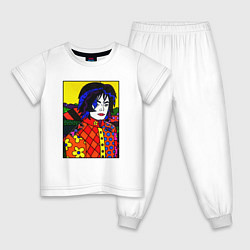 Пижама хлопковая детская Ромеро Бритто Майкл Джексон, цвет: белый