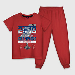Пижама хлопковая детская St Louis Blues NHL Сент-Луис Блюз НХЛ, цвет: красный