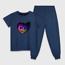 Пижама хлопковая детская Хаги Ваги 2022 New топ, цвет: тёмно-синий