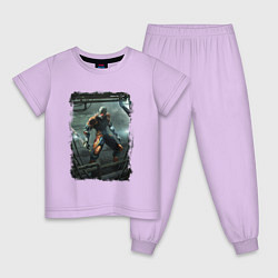 Пижама хлопковая детская Райден, цвет: лаванда