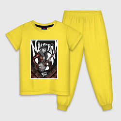 Пижама хлопковая детская Виктория Де Анджелис, цвет: желтый