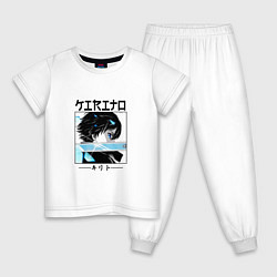 Пижама хлопковая детская Мастера меча онлайн, Кирито Kirito, цвет: белый