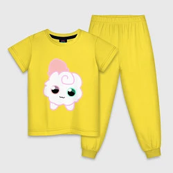 Пижама хлопковая детская Toca Kitchen котик, цвет: желтый