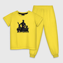 Пижама хлопковая детская Мастер и Маргарита, цвет: желтый