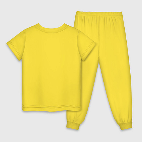 Детская пижама EXILIA Black mini logo / Желтый – фото 2