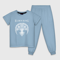 Пижама хлопковая детская ДРЕВО ELDEN RING, цвет: мягкое небо