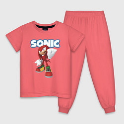 Детская пижама Knuckles Echidna Sonic Video game Ехидна Наклз Вид