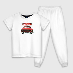 Пижама хлопковая детская Москвич 2022, цвет: белый