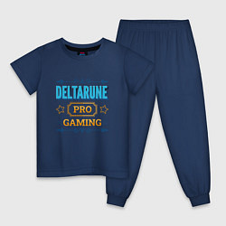 Пижама хлопковая детская Игра Deltarune PRO Gaming, цвет: тёмно-синий