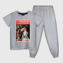 Пижама хлопковая детская Poster Harry Houdini Episode Ten, цвет: меланж
