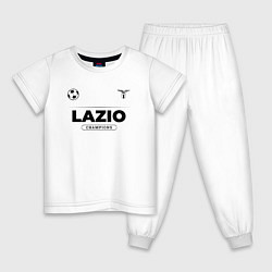 Пижама хлопковая детская Lazio Униформа Чемпионов, цвет: белый
