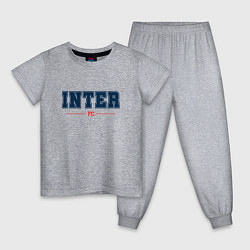 Пижама хлопковая детская Inter FC Classic, цвет: меланж
