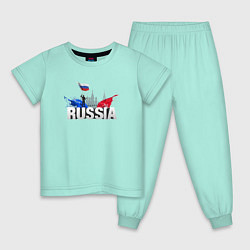 Детская пижама Russia объемный текст