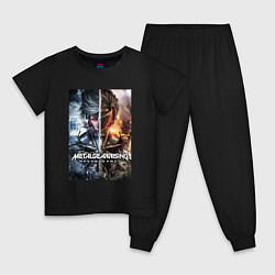 Пижама хлопковая детская Metal Gear Rising - Revengeance, цвет: черный