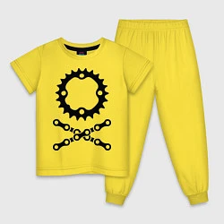 Детская пижама Велосипедная цепь и звездочка