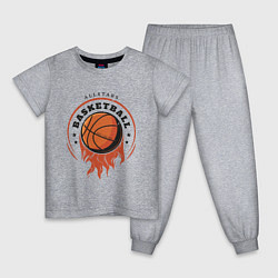 Пижама хлопковая детская Allstars Basketball, цвет: меланж