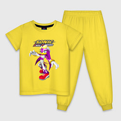 Пижама хлопковая детская Sonic - ласточка Вейв - Free riders, цвет: желтый