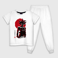Пижама хлопковая детская Goku Son - Dragon Ball - Japan style, цвет: белый