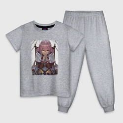 Пижама хлопковая детская Норн Клаталисса Джиорал, цвет: меланж