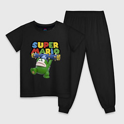 Пижама хлопковая детская Super Mario - Spike - Character, цвет: черный