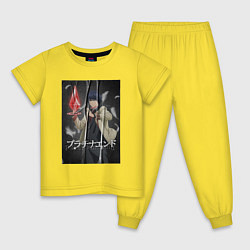 Пижама хлопковая детская Мирай Какэхаси - Платиновый предел, цвет: желтый