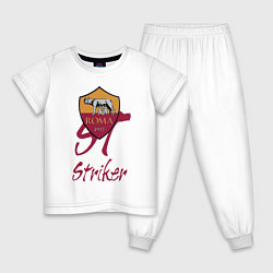 Пижама хлопковая детская Roma -Italy - Striker, цвет: белый