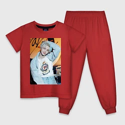 Пижама хлопковая детская Felix Circus, цвет: красный